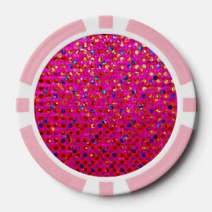 Jetons De Poker Poker Chip Polka Dot Sparkley Bijoux
