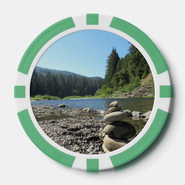 Jetons De Poker Poker Chip Richardson Grove Stones empilées (Recto)