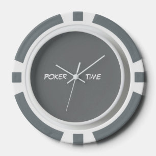 Jetons De Poker Poker Time Gris Blanc