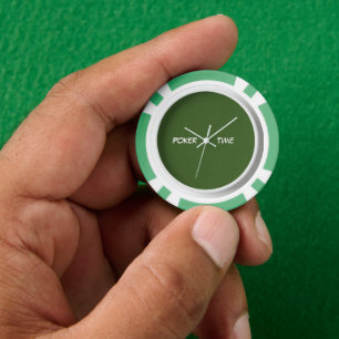 Jetons De Poker Poker Time Vert Blanc 