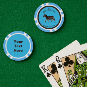 Jetons De Poker Polka Dot Zebra Anglais Pub Plaques Papier