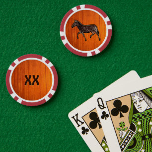 Jetons De Poker Polka sculpté point Zebra