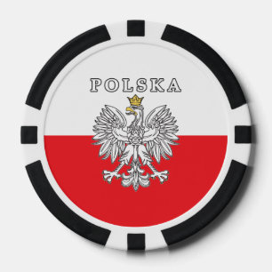 Jetons De Poker Polska avec aigle polonais
