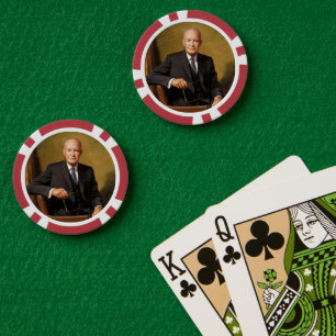 Jetons De Poker Portrait du président américain Dwight Eisenhower