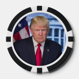 Jetons De Poker Portrait officiel présidentiel de Donald Trump