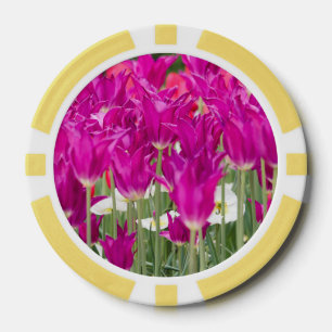 Jetons De Poker Positions Pink Violet Lumineux