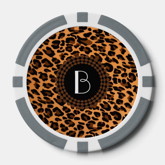 Jetons De Poker Poster de animal Leopard Motif (Recto)