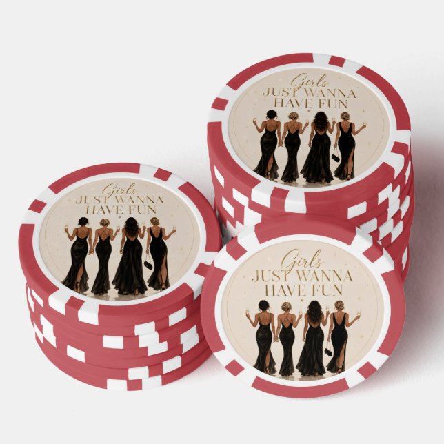 Jetons de poker pour enterrement de vie de jeune f (Empiler)