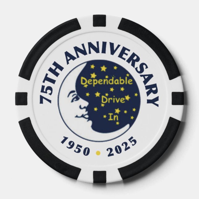 Jetons de poker pour le 75e anniversaire de Depend (Recto)