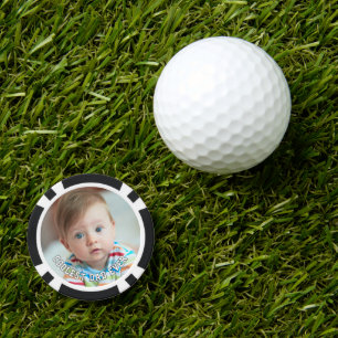 Jetons De Poker Première Fête des Pères Photo de Bébé du Papa le P