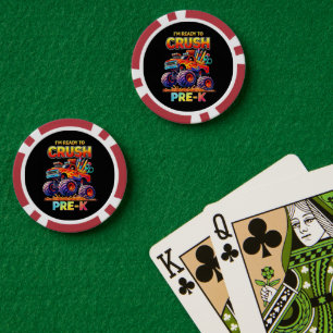 Jetons De Poker Prêt à écraser le camion monstre pré-maternelle de