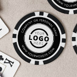 Jetons De Poker Promotion du logo d'entreprise de marque personnal<br><div class="desc">Créez vos propres puces de poker noir personnalisées avec le logo,  le site Web et le nom de votre entreprise.</div>