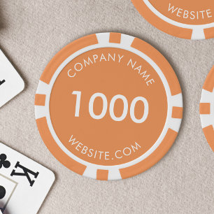 Jetons De Poker Promotion du logo d'entreprise de marque personnal