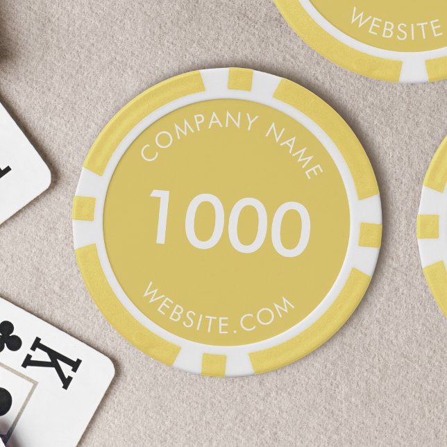 Jetons De Poker Promotion du logo d'entreprise de marque personnal (Créateur téléchargé)