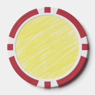 Jetons De Poker publicité jaune pastel personnalisée couleur unie