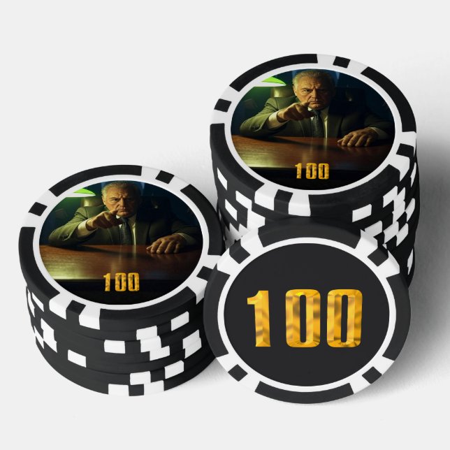 Jetons De Poker Puce de poker Boss 100 dollars (Empiler)