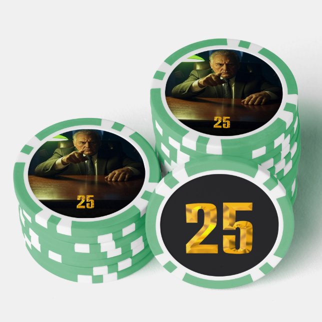 Jetons De Poker Puce de poker Boss 25 dollars (Empiler)