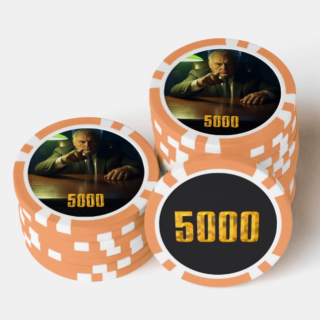 Jetons De Poker Puce de poker Boss 5000 dollars (Empiler)