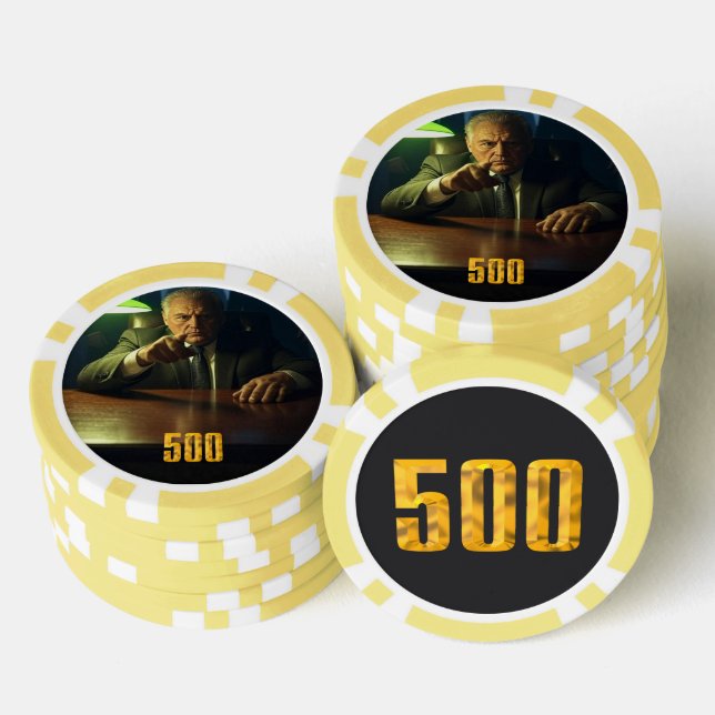 Jetons De Poker Puce de poker Boss 500 dollars (Empiler)