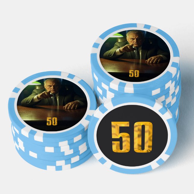 Jetons De Poker Puce de poker de 50 dollars Boss (Empiler)