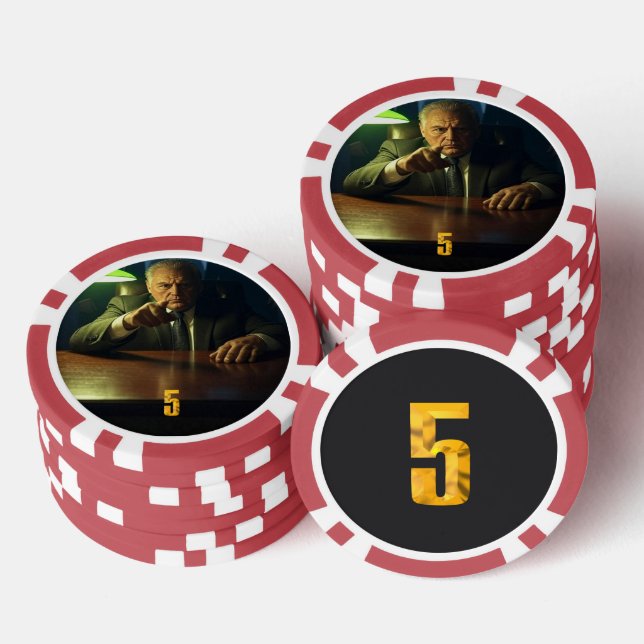 Jetons De Poker Puce de poker de 5 dollars Boss (Empiler)