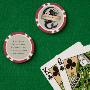 Jetons De Poker Puce de poker du logo de Mermaid