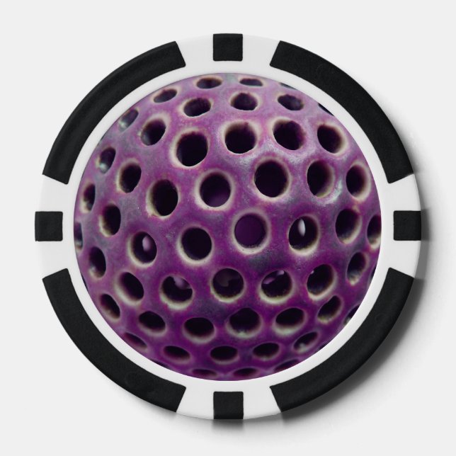 Jetons De Poker Puce de poker violet (Recto)