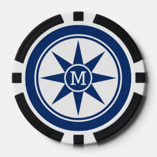 Jetons De Poker Puces de poker monogramme et couleur personnalisée