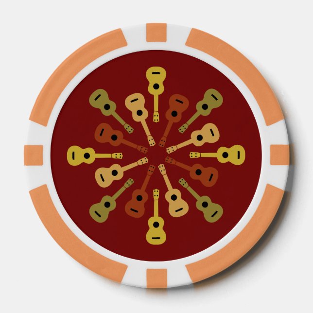 Jetons De Poker Puces de poker Ukulele (Recto)