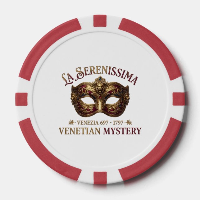 Jetons De Poker Quarante & Fabuleux : Invitation de La Serenissima (Recto)
