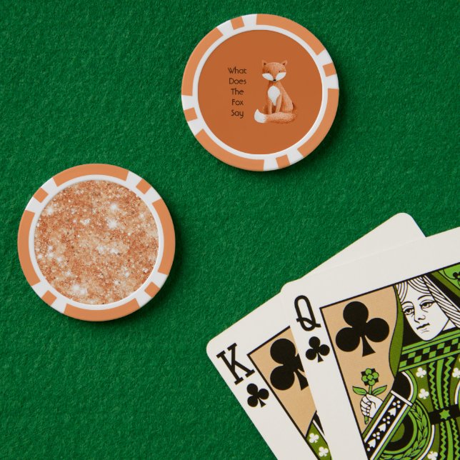 Jetons De Poker Que dit le renard ? (Table de poker (double))