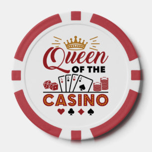 Jetons De Poker Queen of the Casino Vegas Femmes de jeu