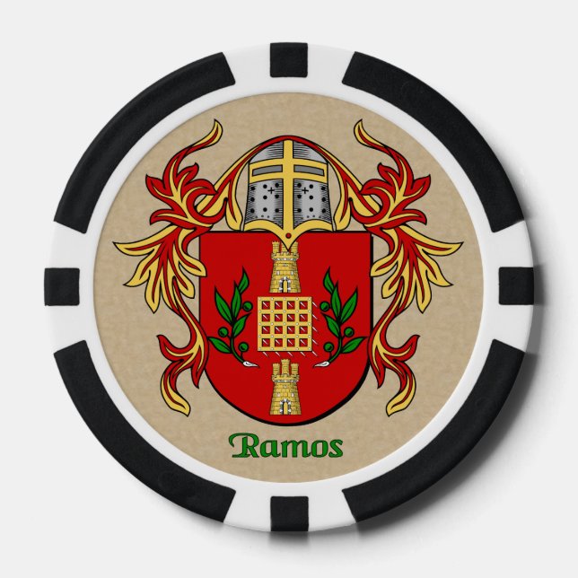 Jetons De Poker Ramos Armoiries héraldiques (Recto)