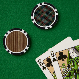 Jetons De Poker Rayures Ecossais Rouge Vert Bleu