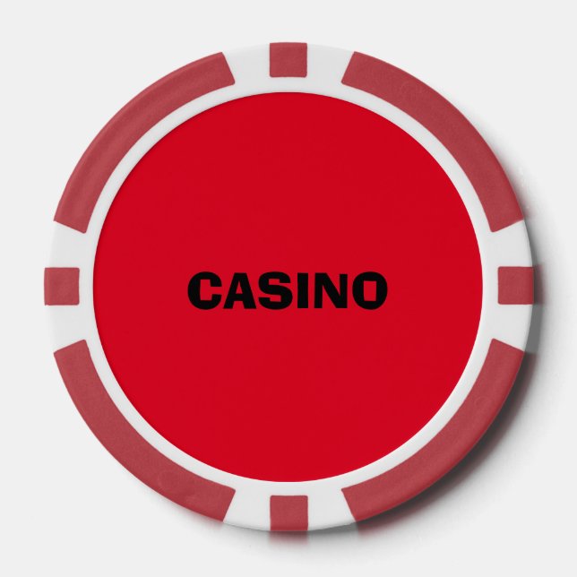 JETONS DE POKER RED CASINO 500 POKER BLANC GAGNE CHAUD (Recto)
