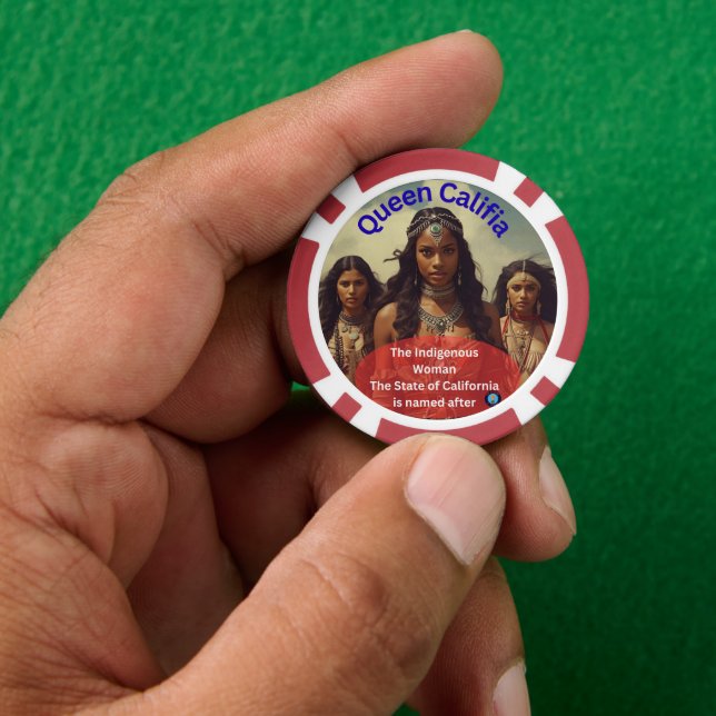 Jetons De Poker Reine Califia (main)