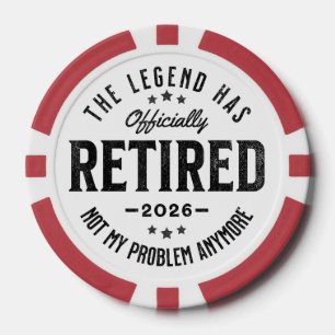 Jetons De Poker Retraité 2026 plus mon problème Vintage Rétro