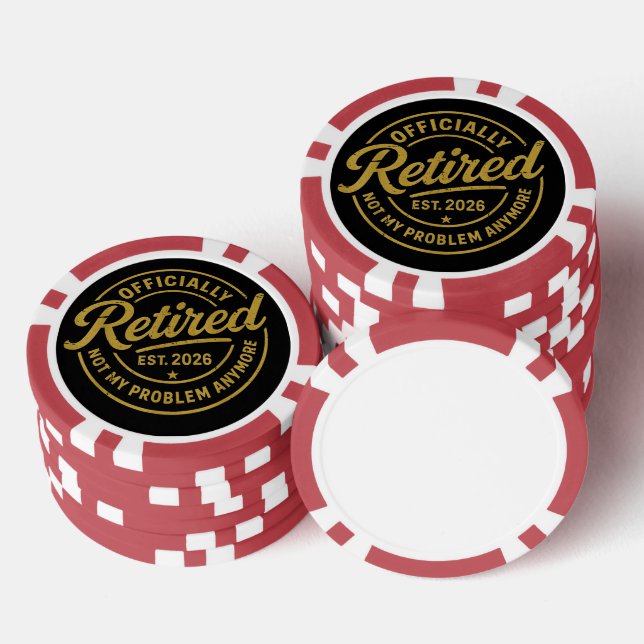 Jetons De Poker Retraite 2026 Retraité 2026 Plus Mon Problème (Empiler)