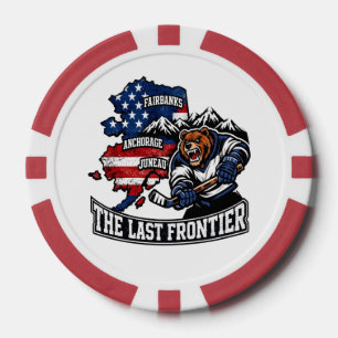 Jetons De Poker Retro Alaska The Last Frontier Carte de hockey sur