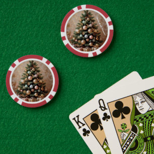 Jetons De Poker "Rêves de Noël d'or"