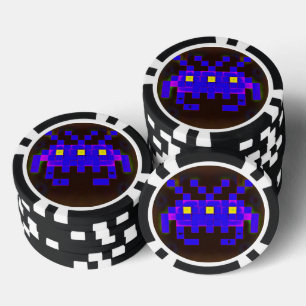 Jetons De Poker Roi de l'invasion spatiale (Version B)