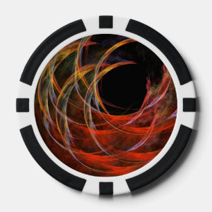 Jetons De Poker Rompre le cercle de l'art Abstrait