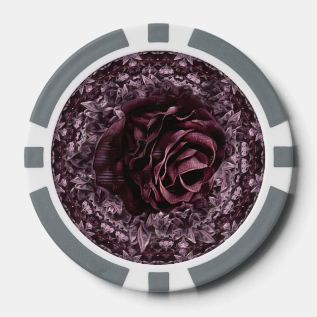 Jetons De Poker Rosace Mandala  (Recto)