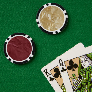 Jetons De Poker Rouge Glam Or