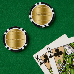 Jetons De Poker Ruban Glam Gold