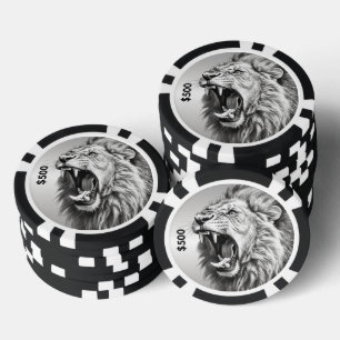 Jetons De Poker Rugissement du Lion 