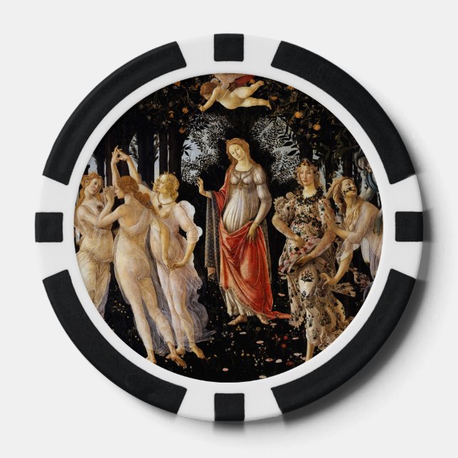 Jetons De Poker Sandro Botticelli - Le Printemps (Recto)