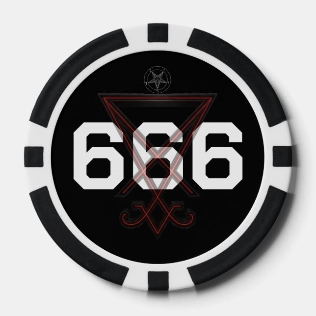 Jetons De Poker Satanique (Recto)