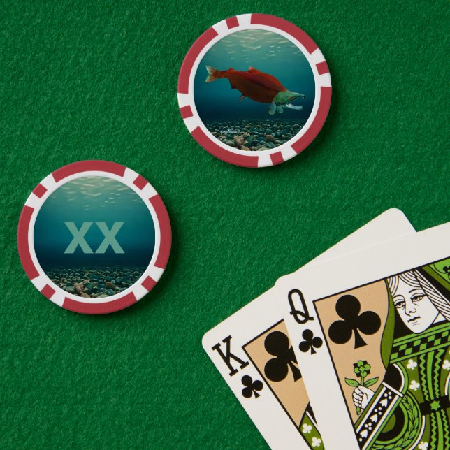 Jetons De Poker Saumon Sockeye (Table de poker (double))