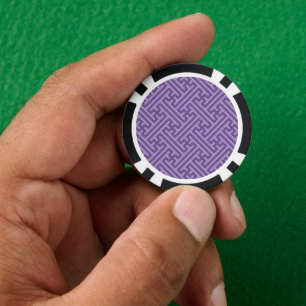 Jetons De Poker Sayagata motif, japonais, violet et rose